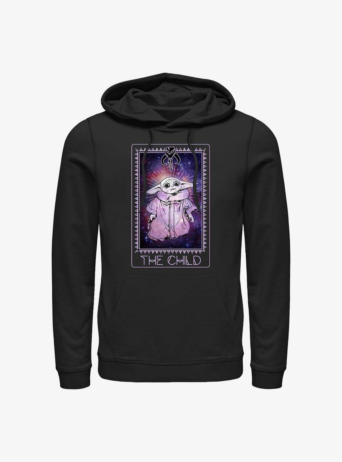 Star Wars The Mandalorian Cosmic Child Tarot Hoodie, BLACK, hi-res