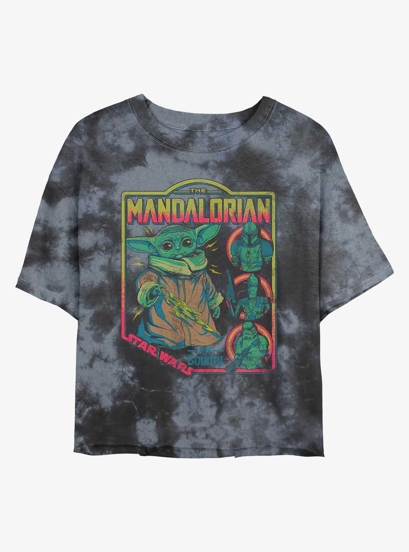 Star Wars The Mandalorian The Child Poster Tie-Dye Girls Crop T-Shirt, , hi-res