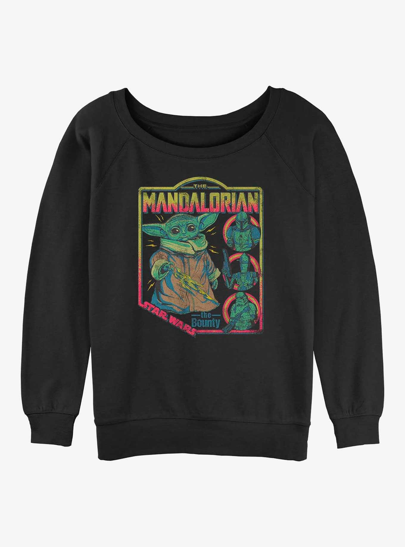Star Wars The Mandalorian The Child Poster Girls Slouchy Sweatshirt