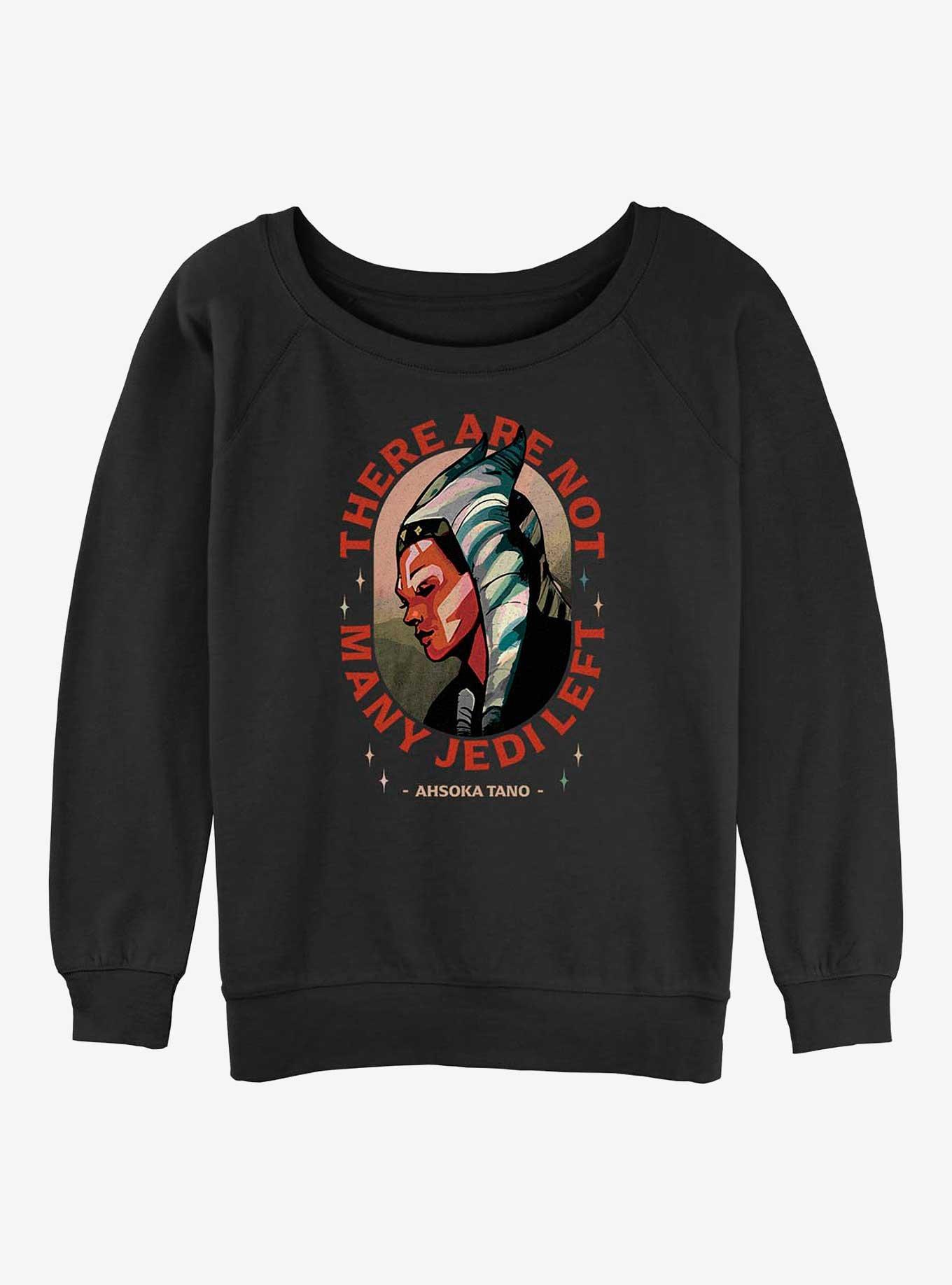 Star Wars The Mandalorian Ahsoka Tano Not Many Jedi Left Girls Slouchy Sweatshirt, BLACK, hi-res