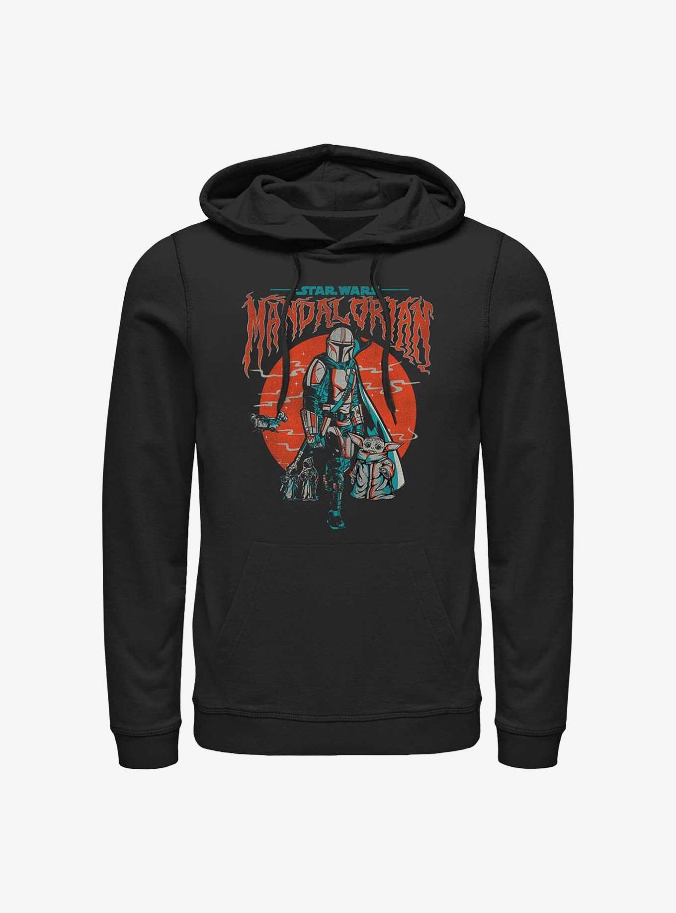 Star Wars The Mandalorian Sunset Fog Hoodie, BLACK, hi-res