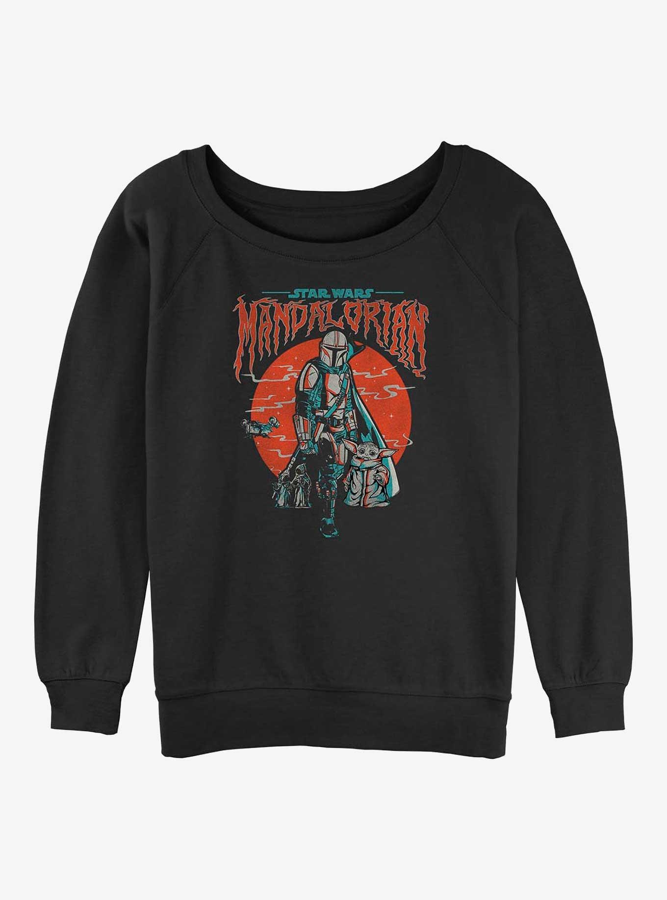 Star Wars The Mandalorian Sunset Fog Girls Slouchy Sweatshirt, , hi-res