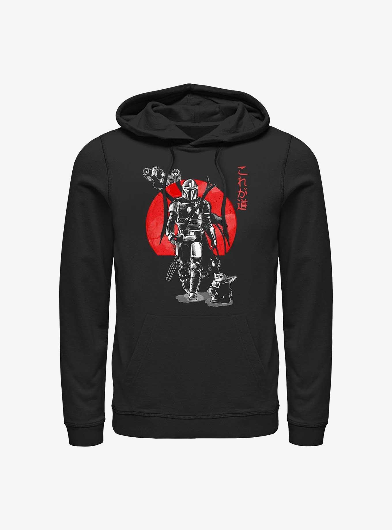 Star Wars The Mandalorian Sumi Ink Red Sun Hoodie, BLACK, hi-res