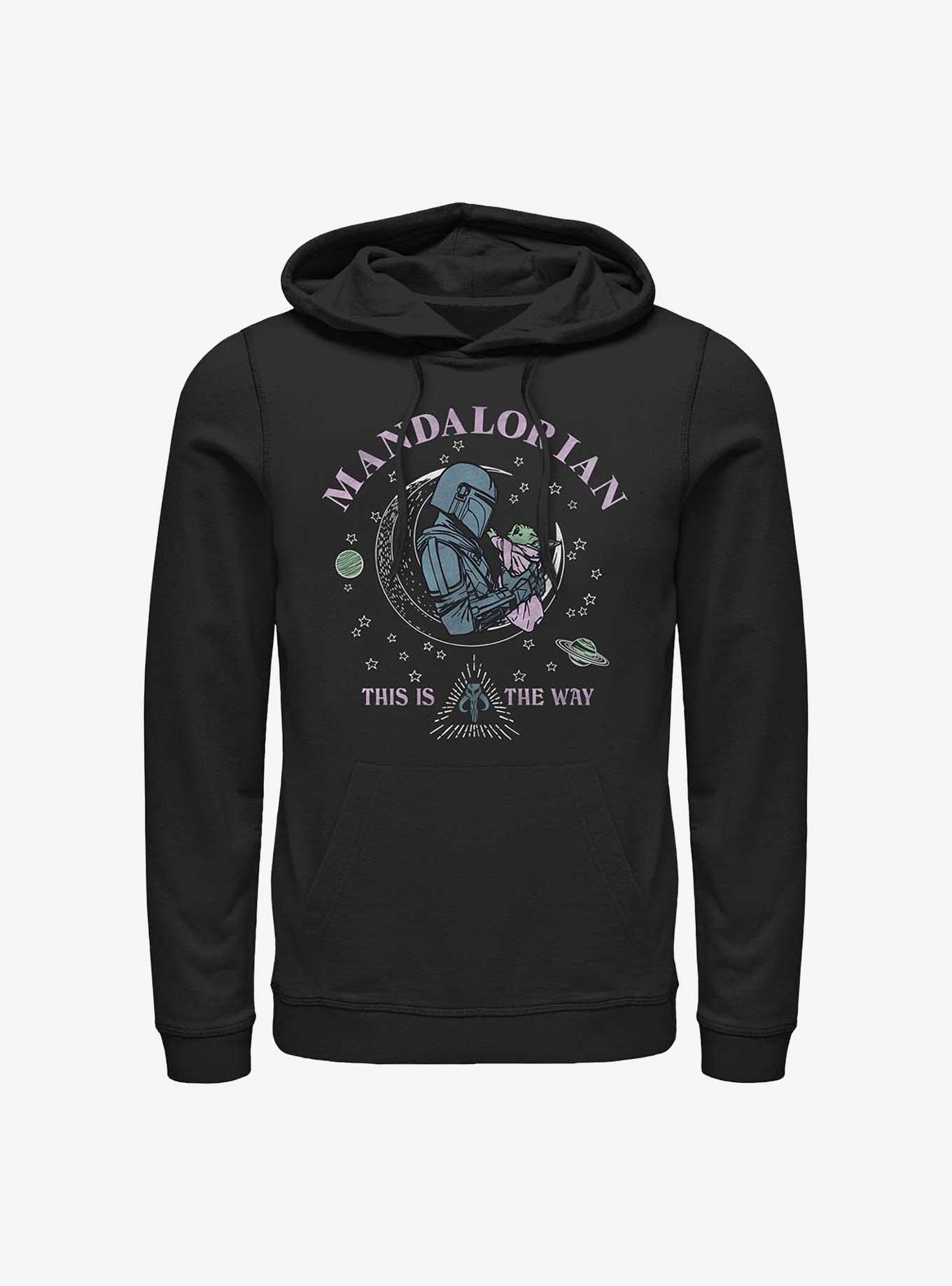 Star Wars The Mandalorian Cosmic Mando Hoodie, BLACK, hi-res