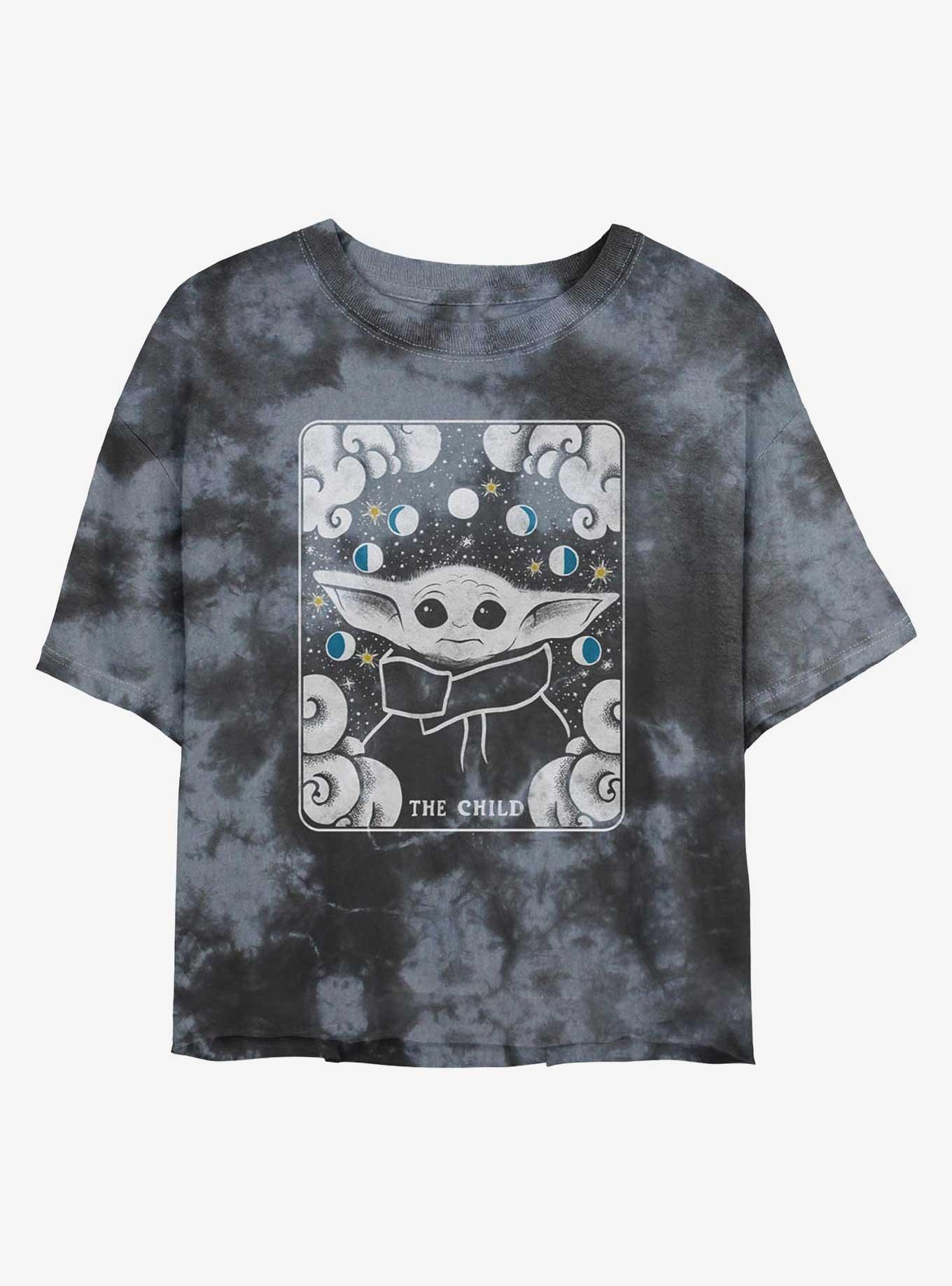 Star Wars The Mandalorian Tarot Child Tie-Dye Girls Crop T-Shirt, , hi-res