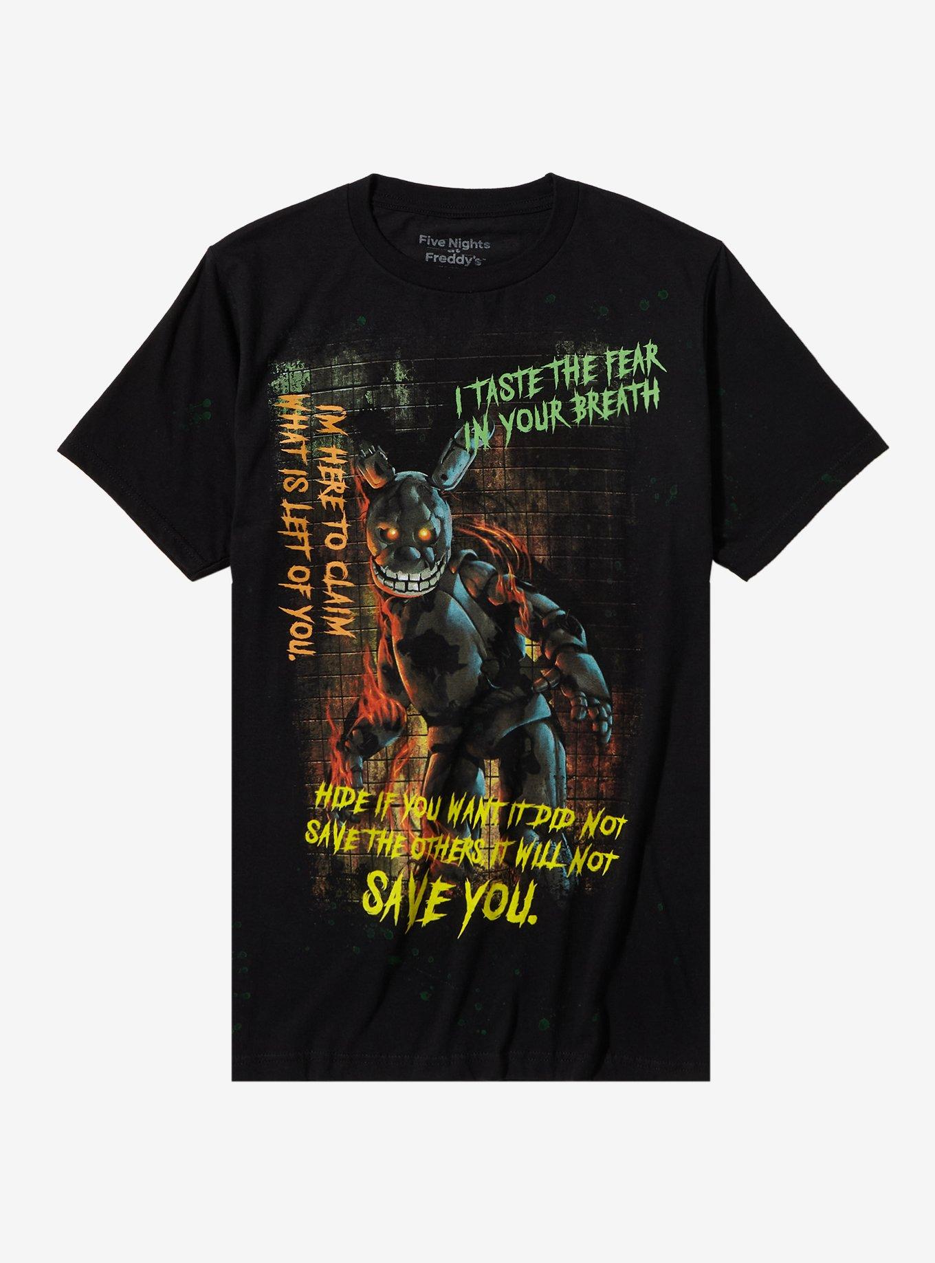 Five Nights At Freddy's Spring Trap Boyfriend Fit Girls T-Shirt, MULTI, hi-res