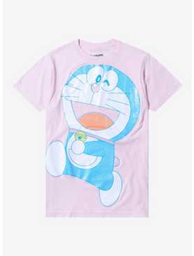 Doraemon Glitter Print Boyfriend Fit Girls T-Shirt, , hi-res