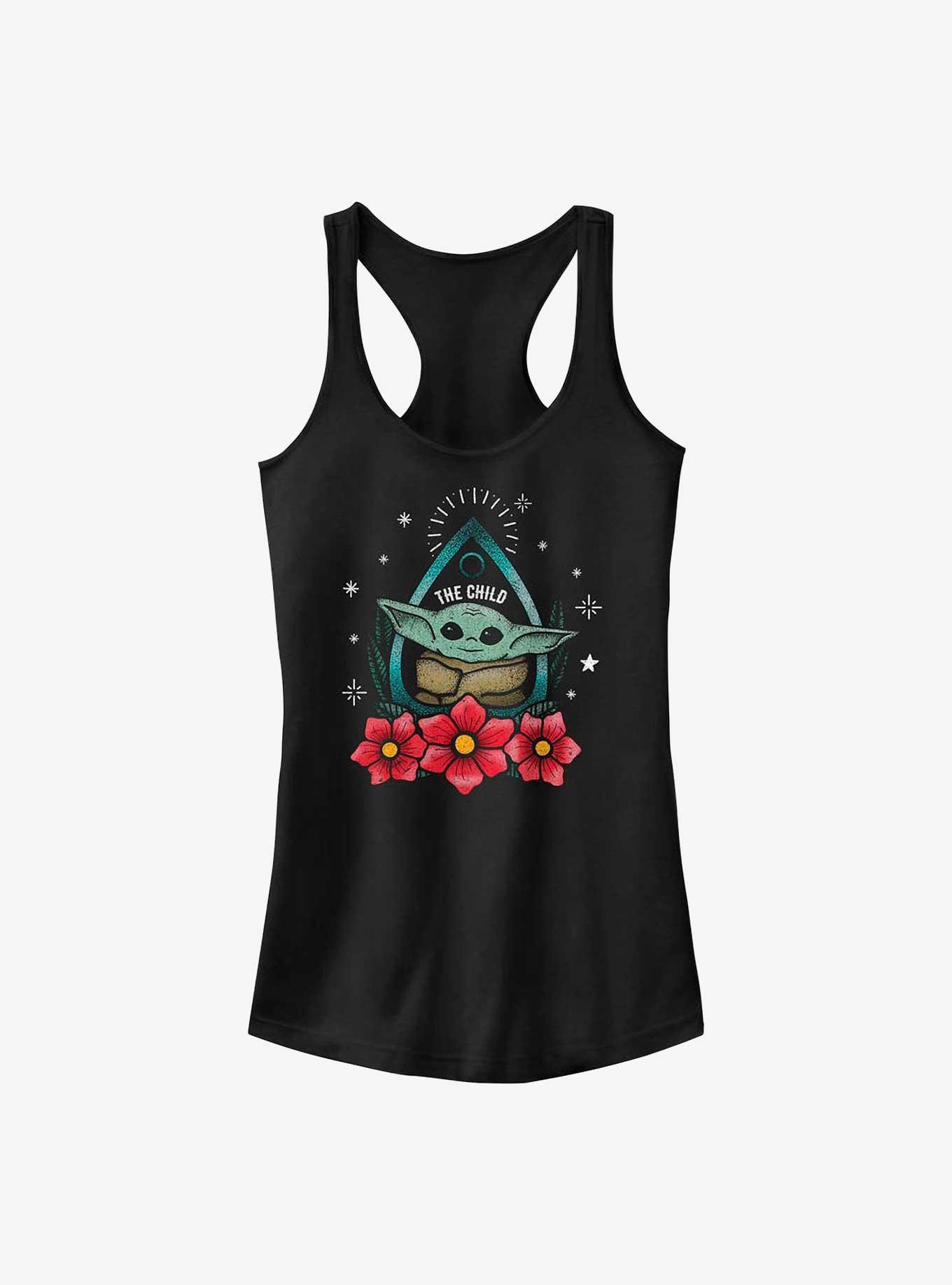 Star Wars The Mandalorian The Child Planchette Girls Tank, BLACK, hi-res