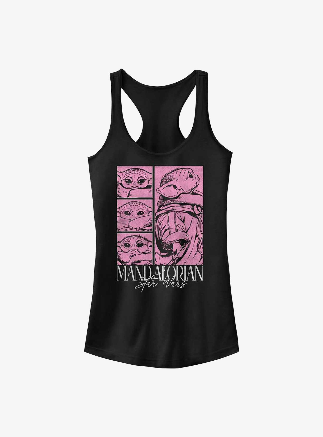 Star Wars The Mandalorian Grogu Poster Girls Tank, BLACK, hi-res