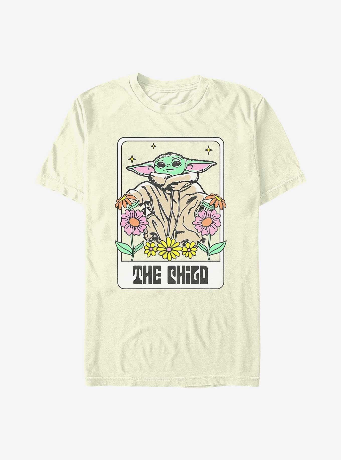 Star Wars The Mandalorian The Child Floral T-Shirt, NATURAL, hi-res