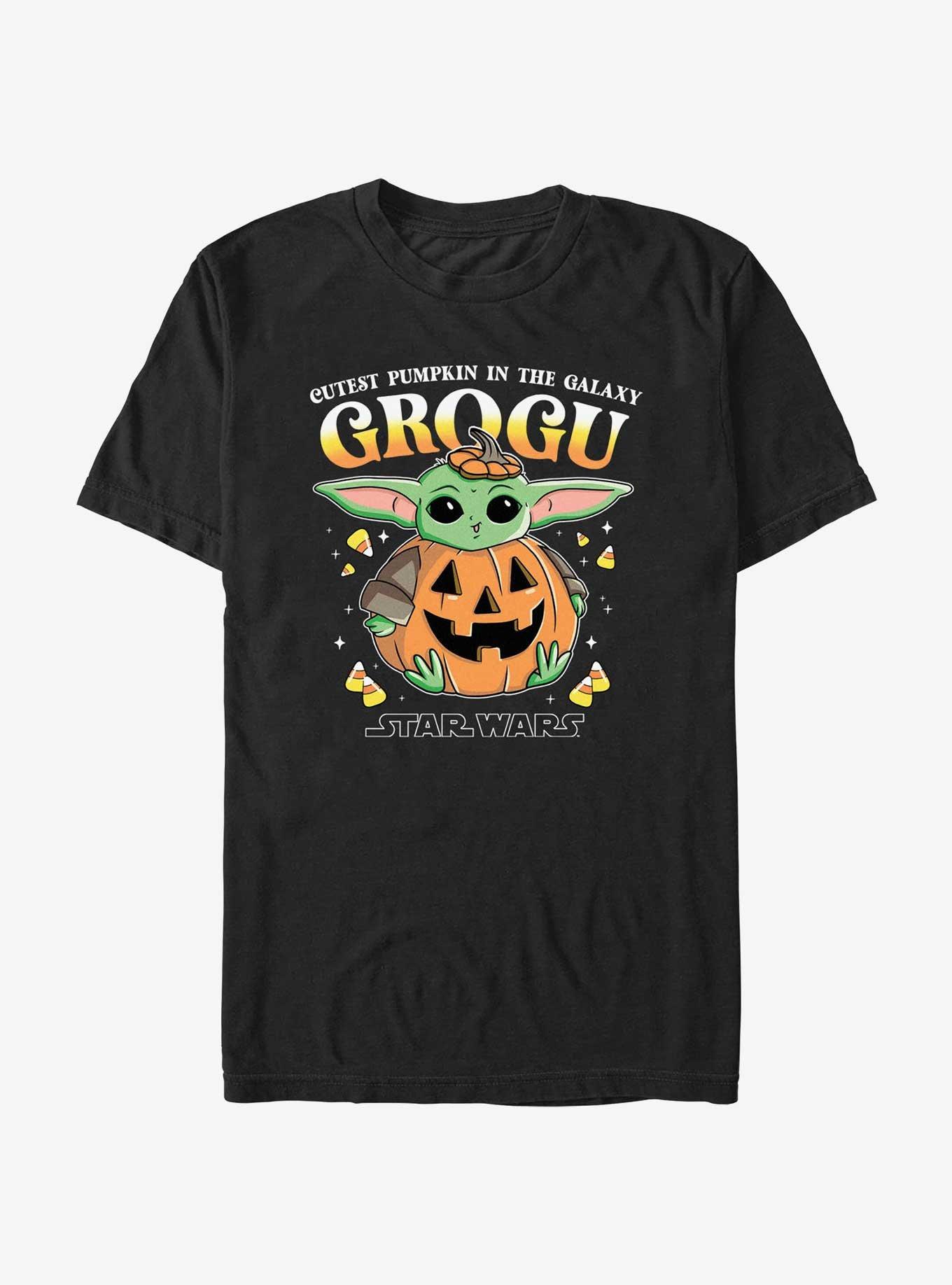 Star Wars The Mandalorian Pumpkin Grogu T-Shirt, , hi-res