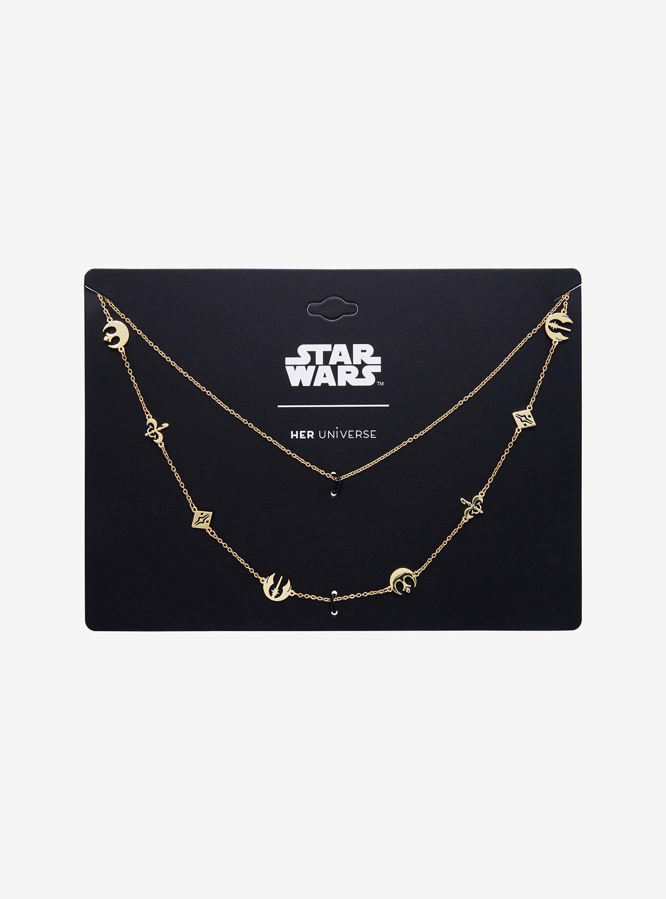 Her Universe Star Wars Icons Layered Necklace Her Universe Exclusive, , hi-res