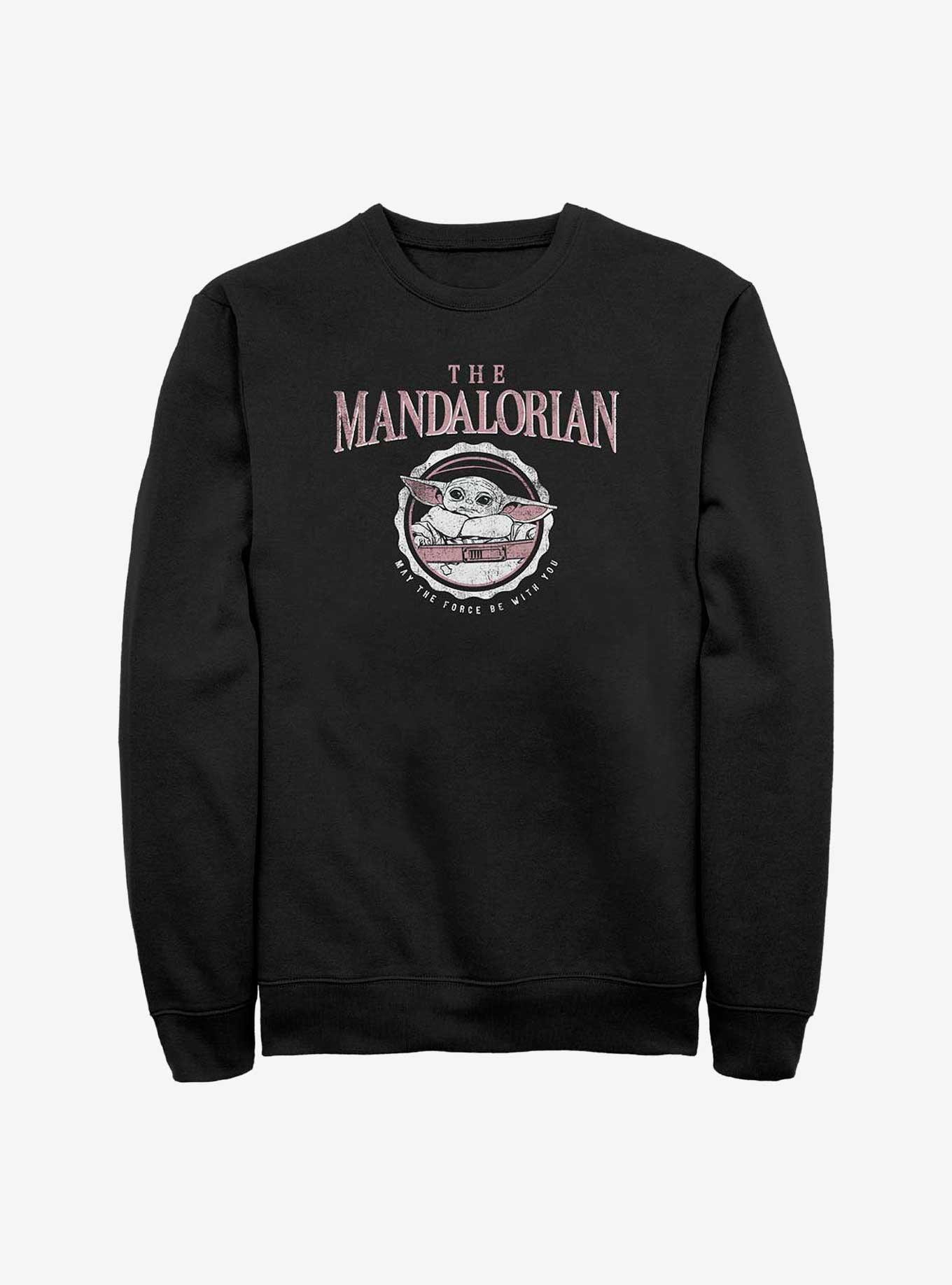 Star Wars The Mandalorian Collegiate Child Sweatshirt, BLACK, hi-res