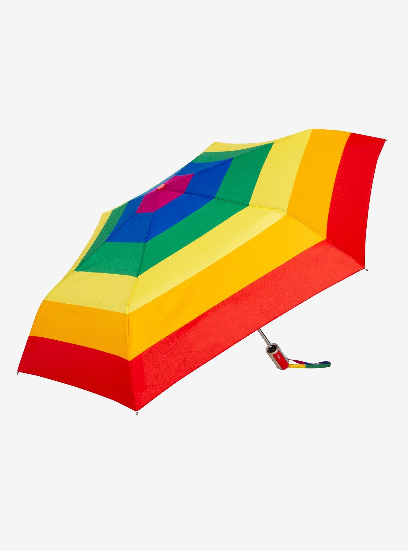 42" Auto Open / Auto Close Umbrella Rainbow, , hi-res