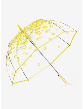 52" Bubble Stick Auto Open Umbrella Smiley Flower, , hi-res