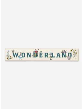 Disney Alice In Wonderland Character Line-Up Horizontal Wood Wall Decor, , hi-res