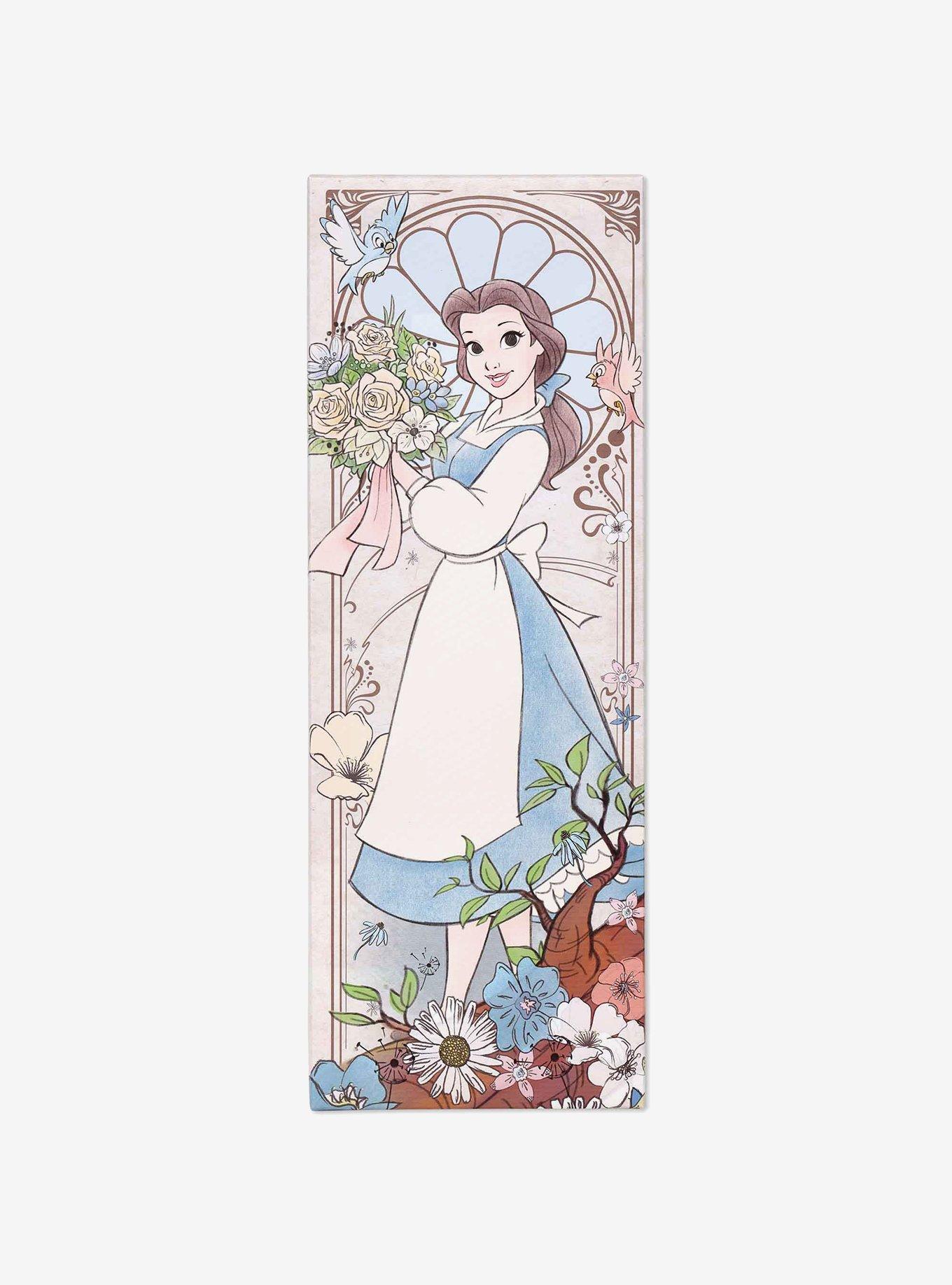 Disney Beauty And The Beast Belle & Bouquet Vertical Canvas Wall Decor, , hi-res