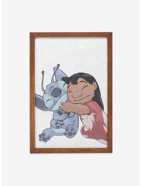 Disney Lilo & Stitch Hugging Framed Wood Wall Decor, , hi-res