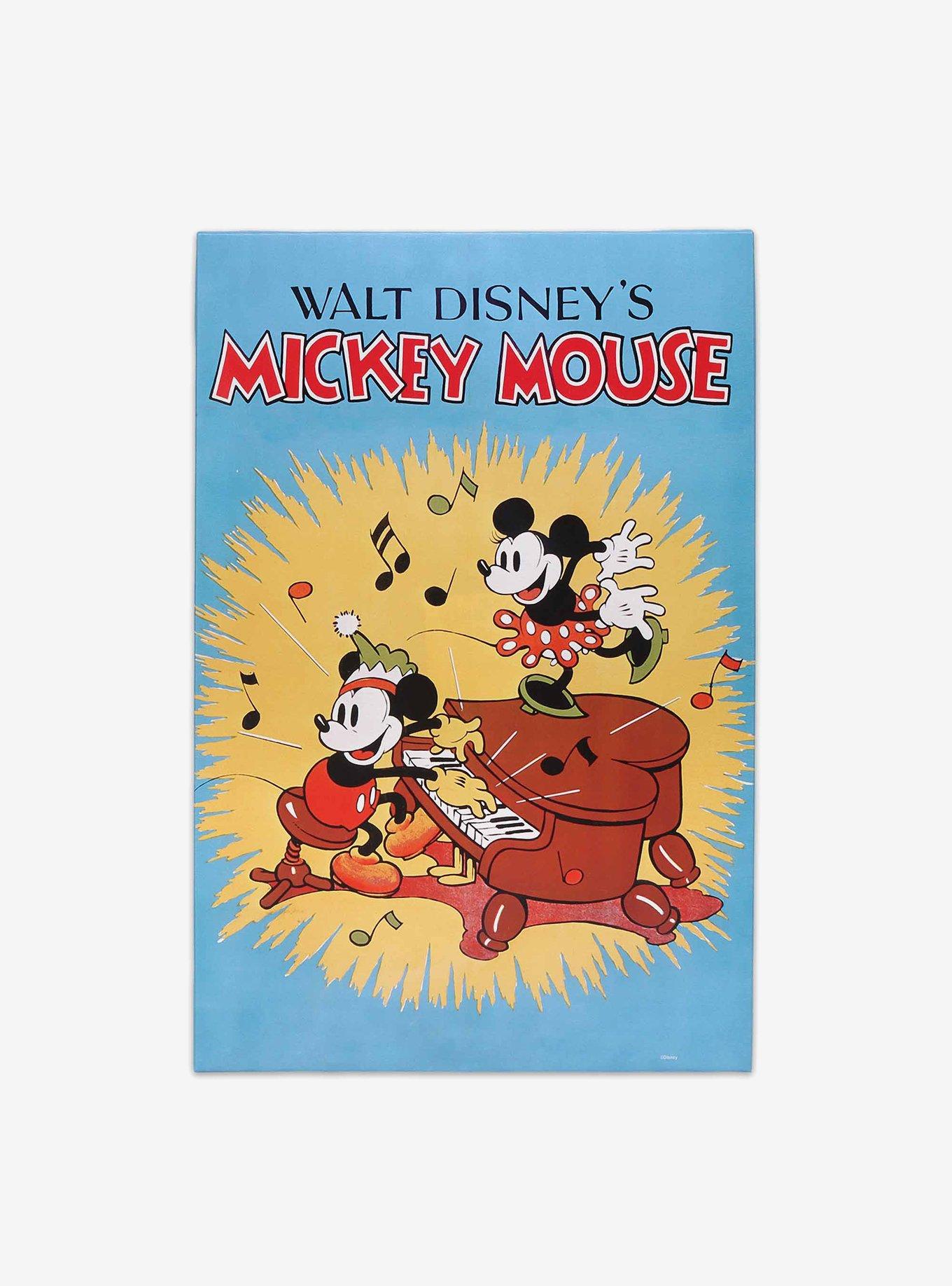 Disney Mickey Mouse Piano Classic Movie Cover Canvas Wall Decor, , hi-res