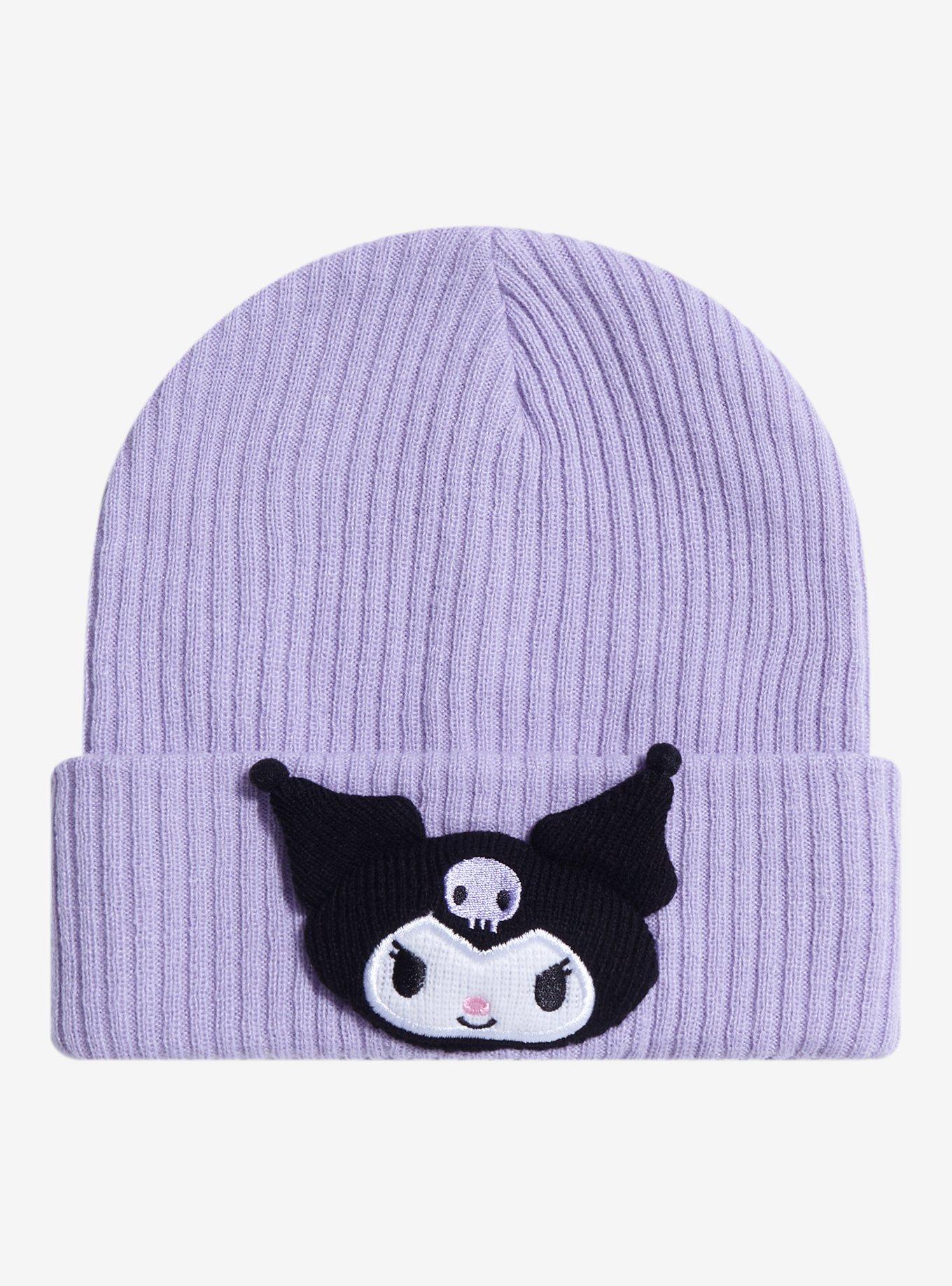 Kuromi Plush Head Beanie