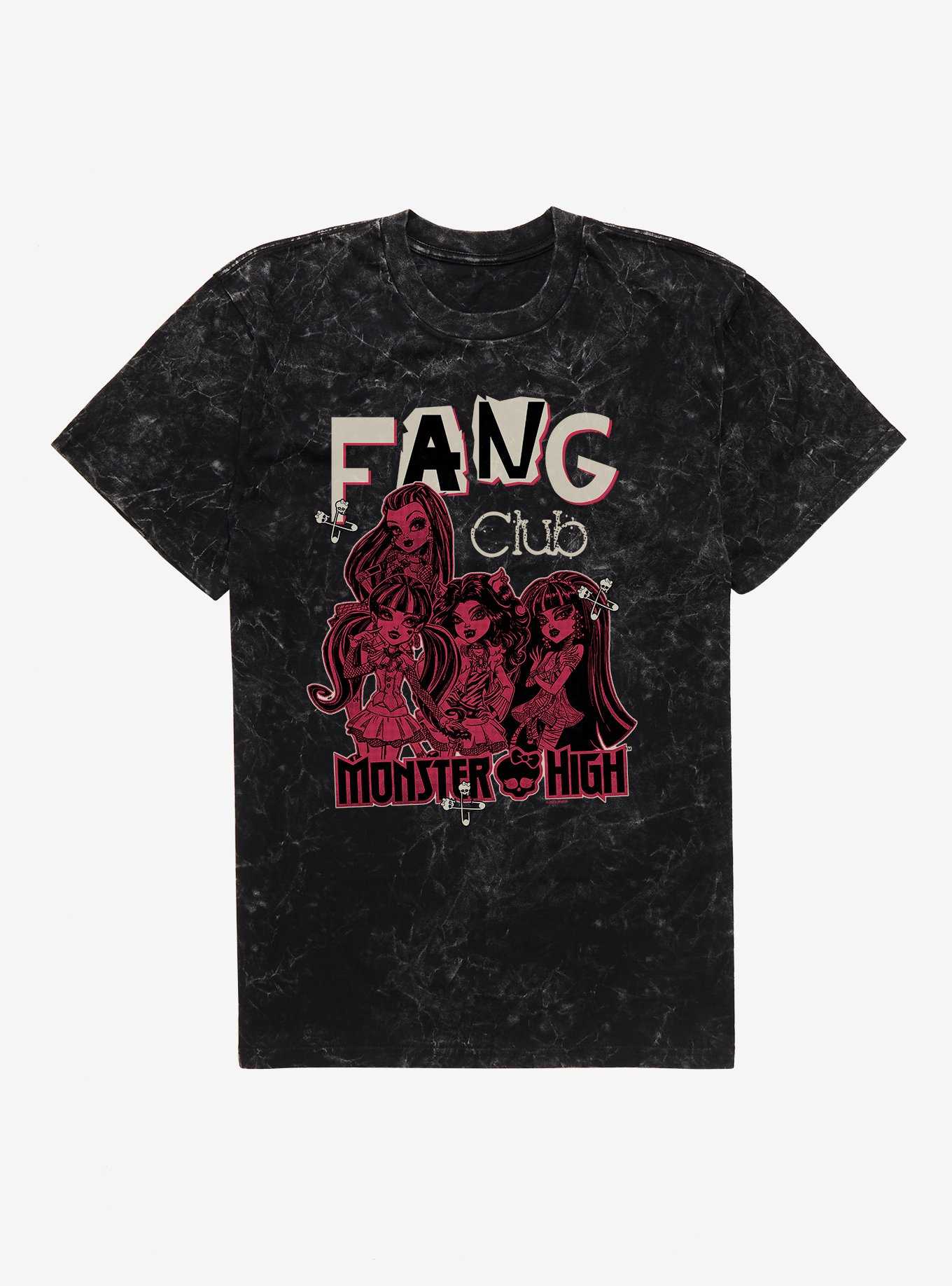 Monster High Fang Club Group Mineral Wash T-Shirt, , hi-res
