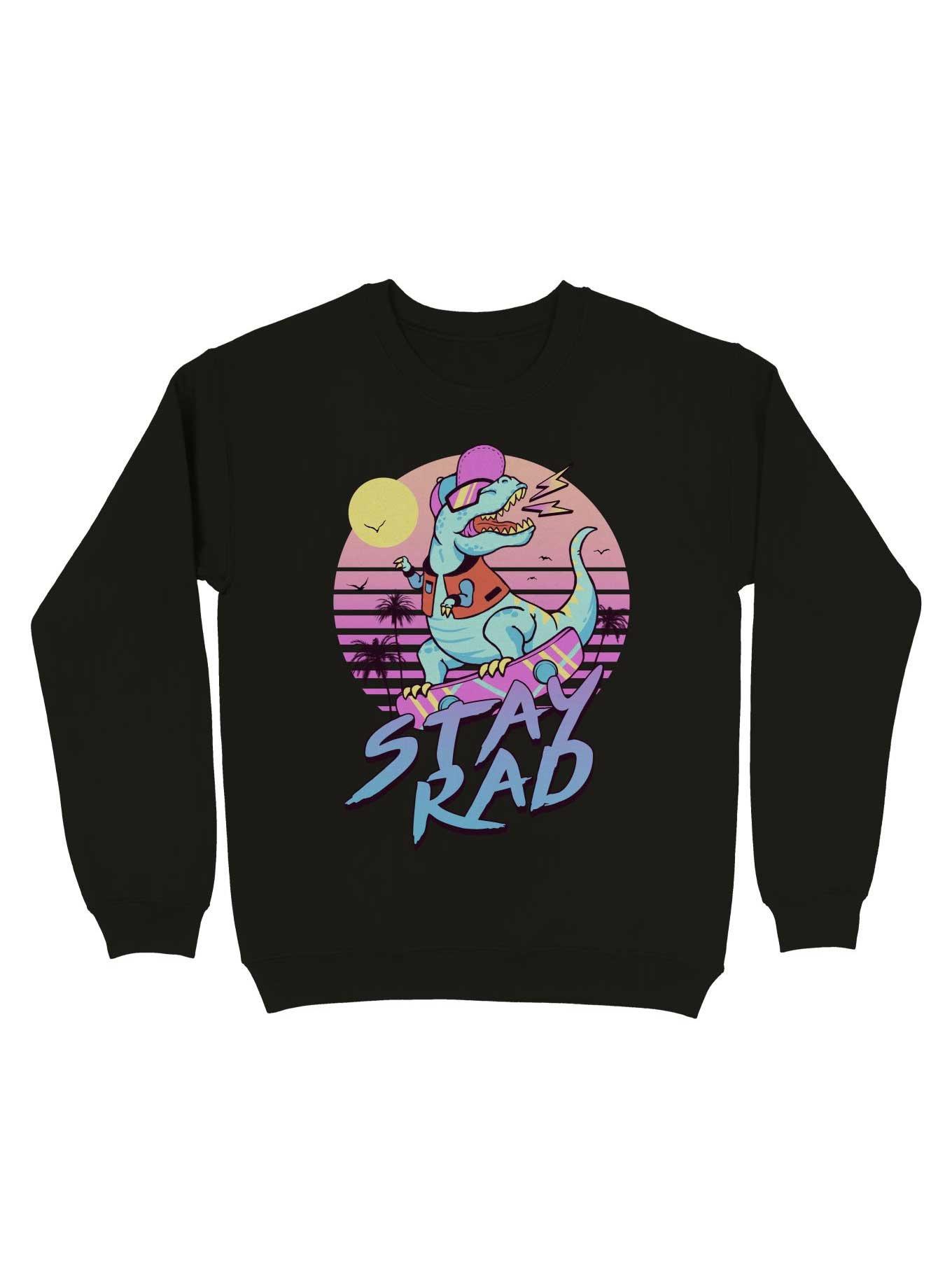Stay Rad Sweatshirt, BLACK, hi-res
