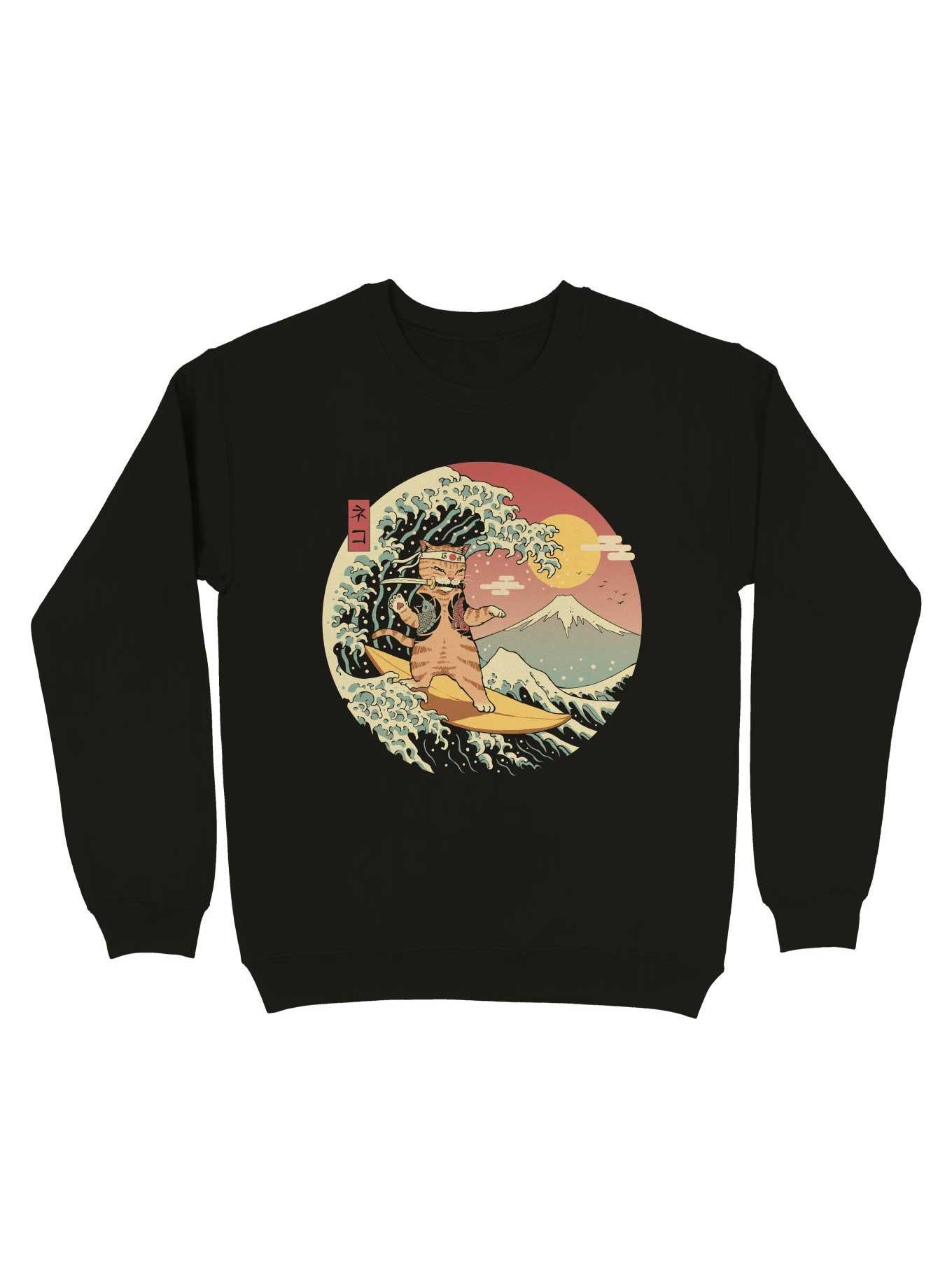 Catana Wave Sweatshirt, BLACK, hi-res