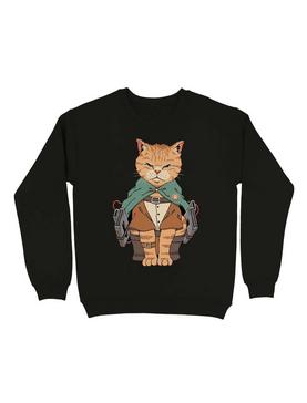 A Cat On Titans Sweatshirt, , hi-res