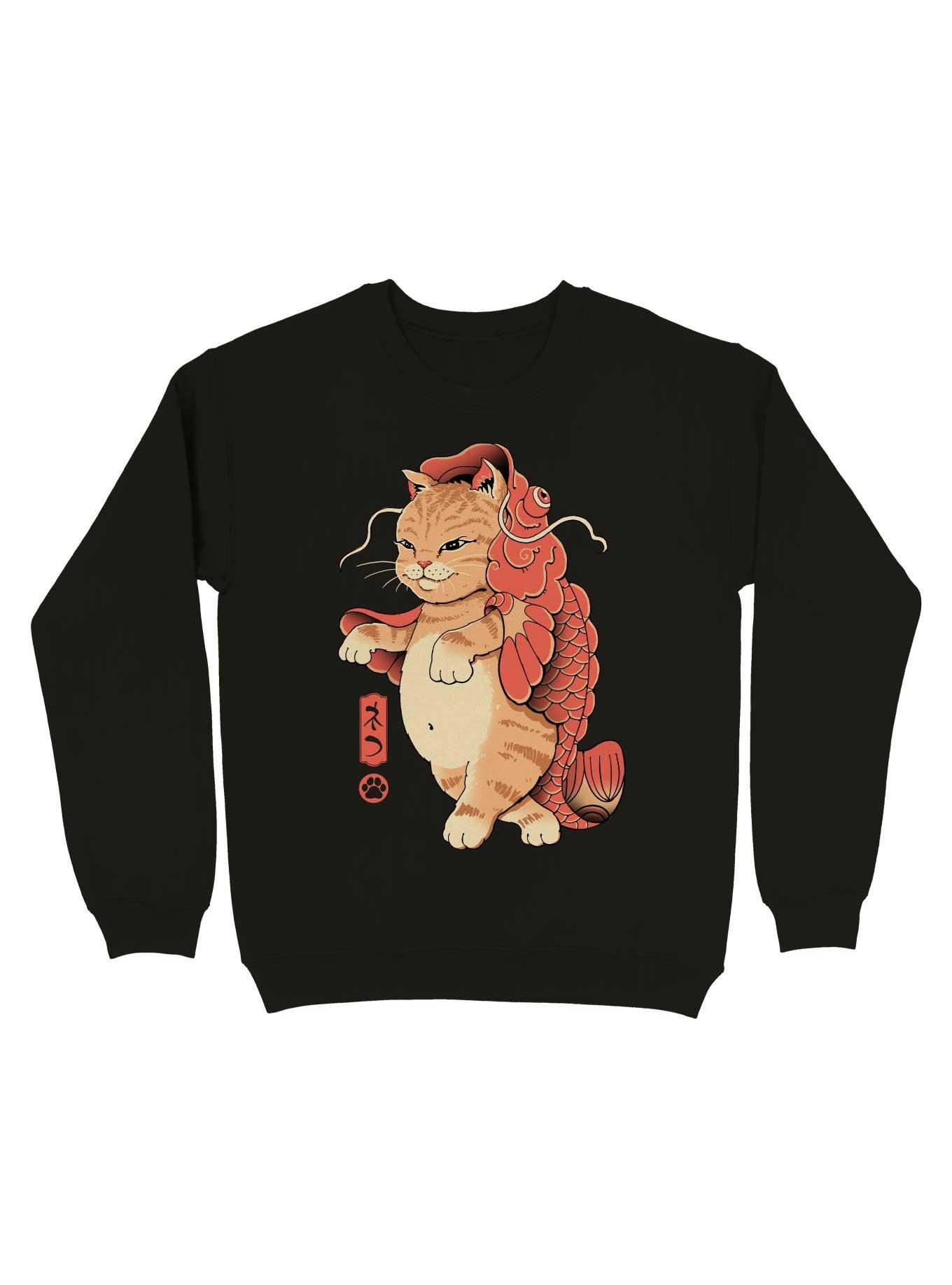 THRDLESS Cat Fish Sweatshirt
