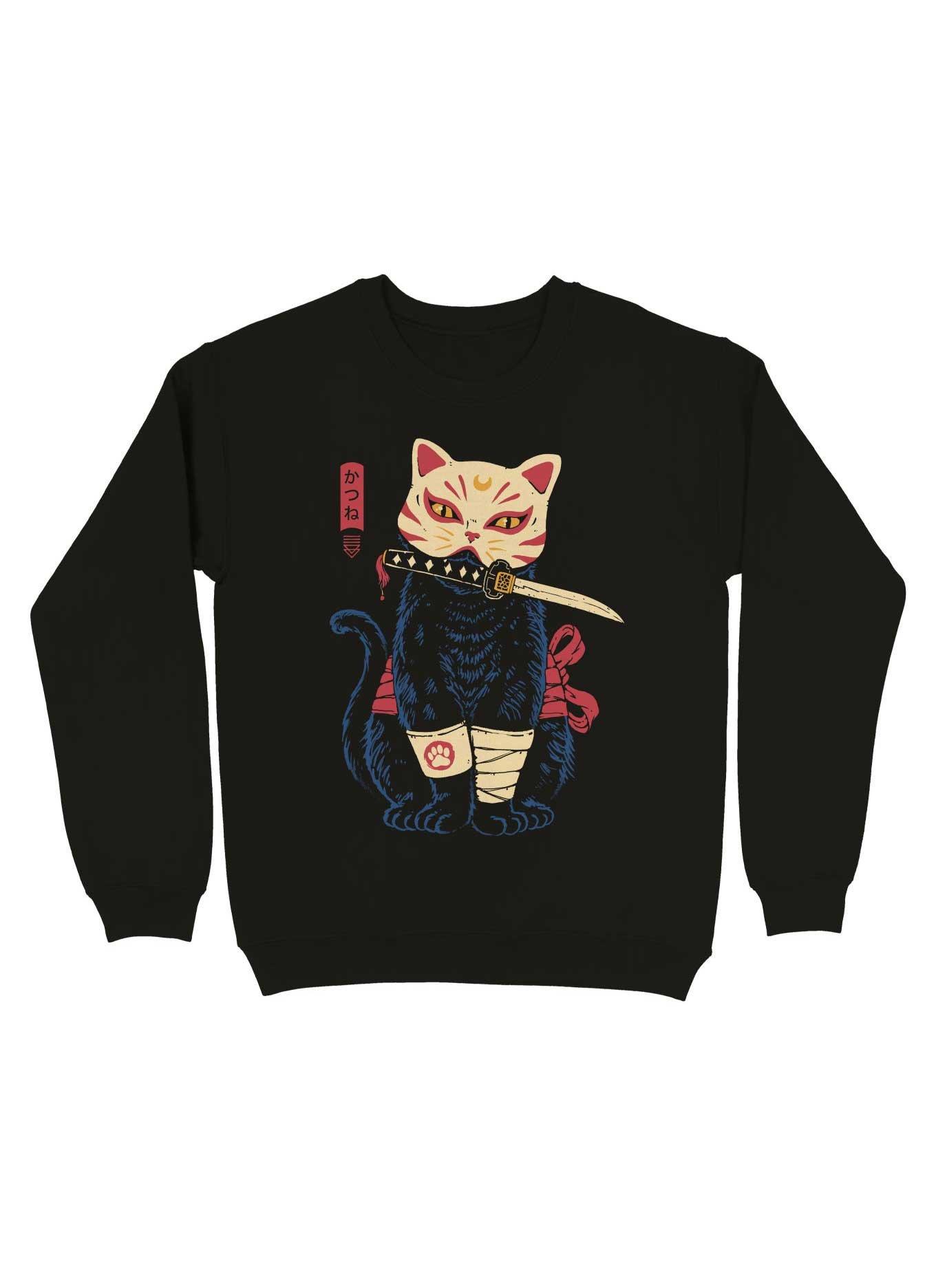 Catsune Sweatshirt, BLACK, hi-res