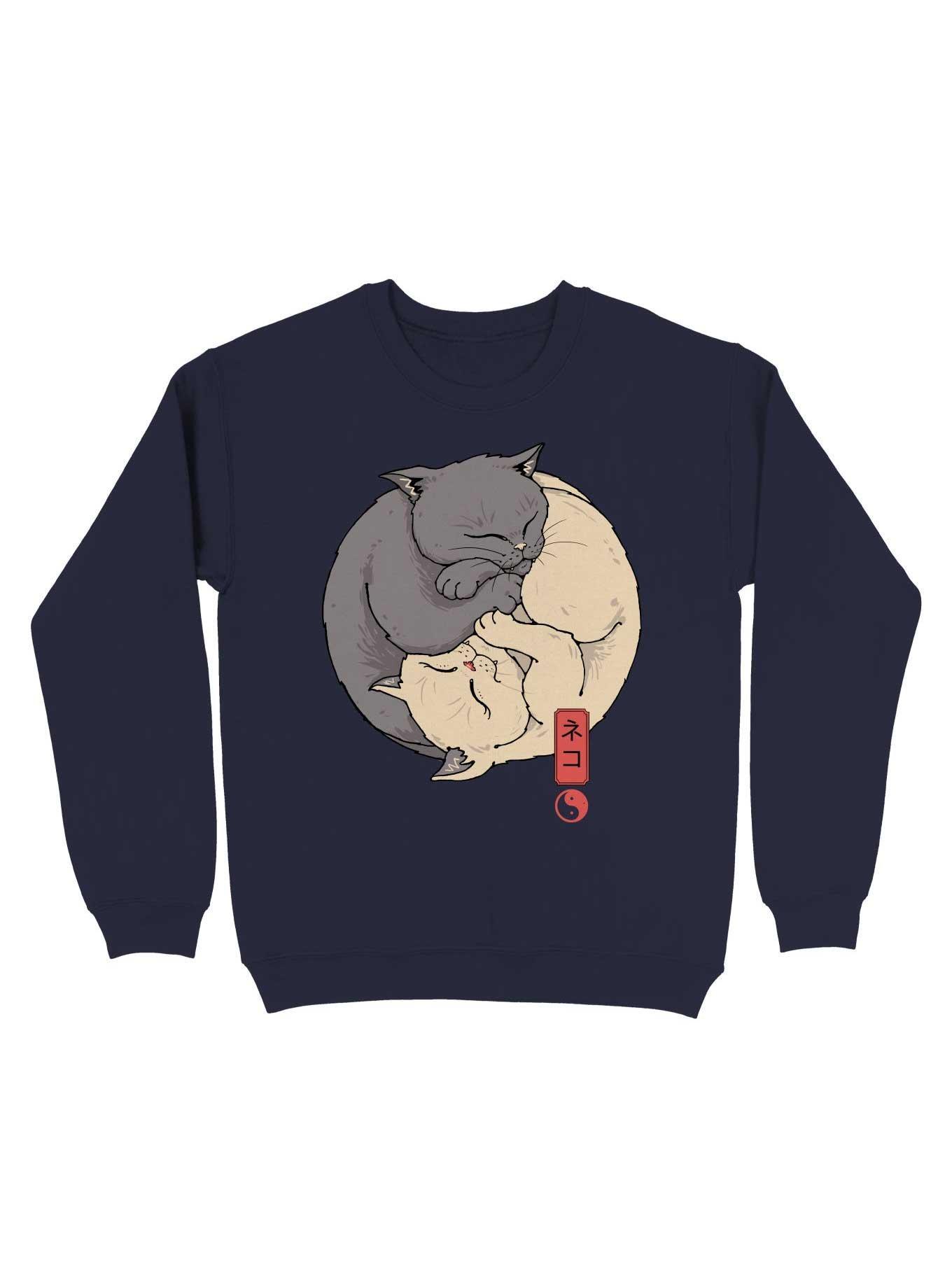 Yin Yang Cats Sweatshirt, , hi-res