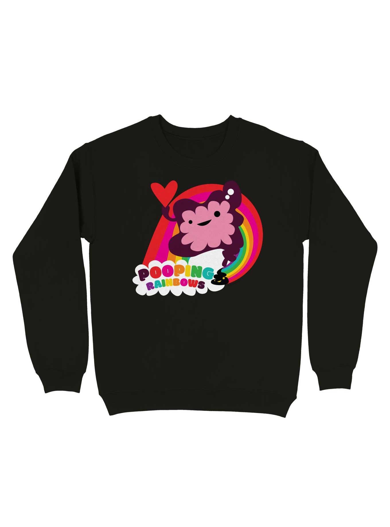 Pooping Rainbows Sweatshirt, , hi-res