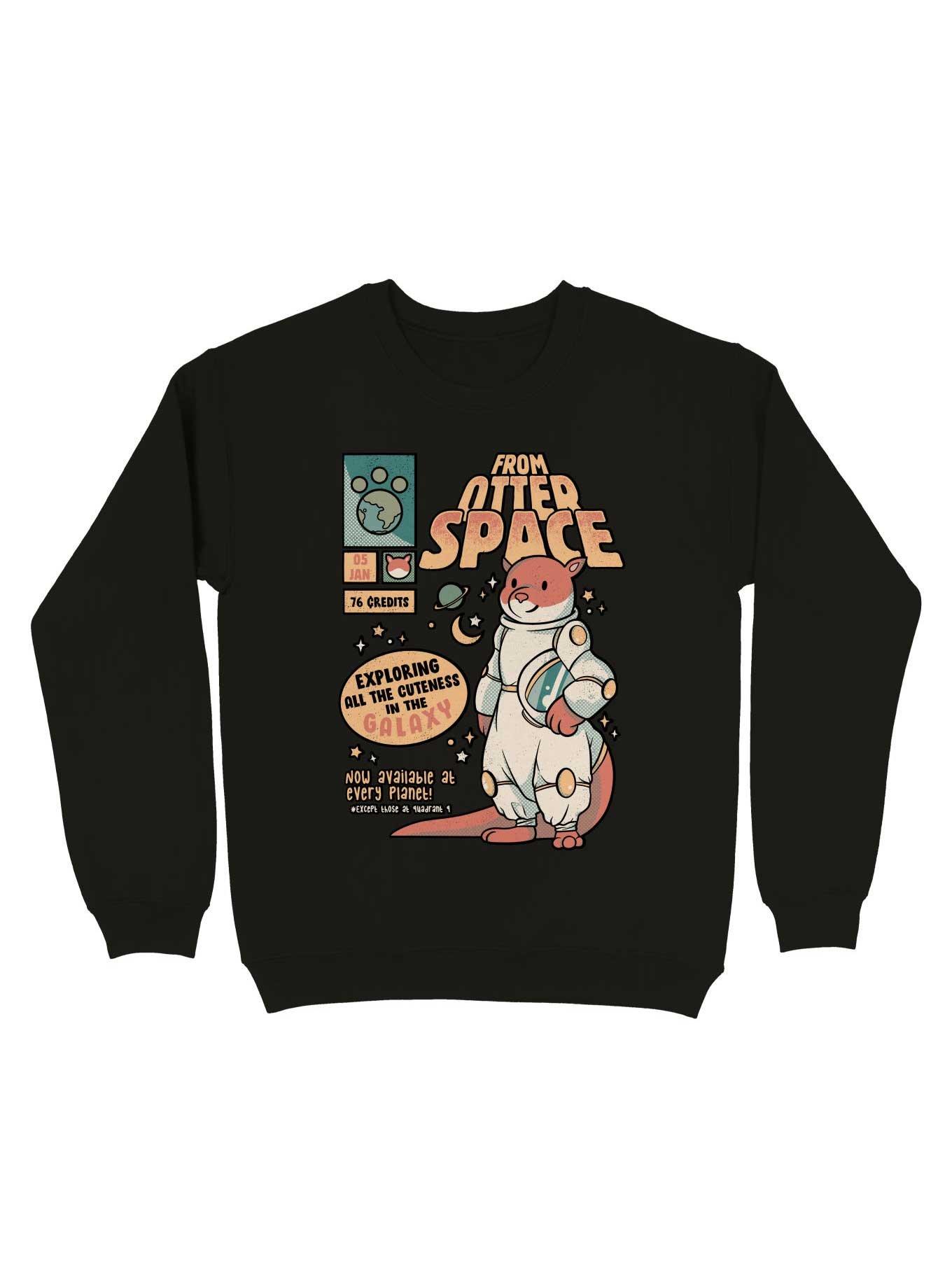 From Otter Space Sweatshirt, BLACK, hi-res