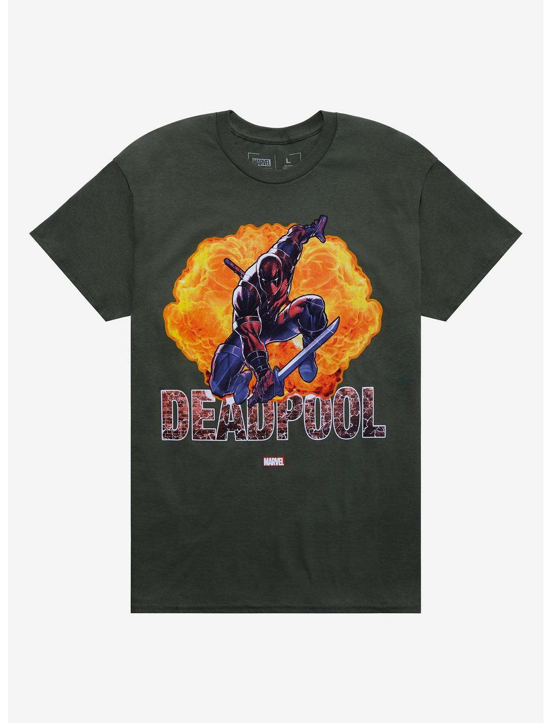 Marvel X-Men Deadpool Explosion T-Shirt, FOREST, hi-res