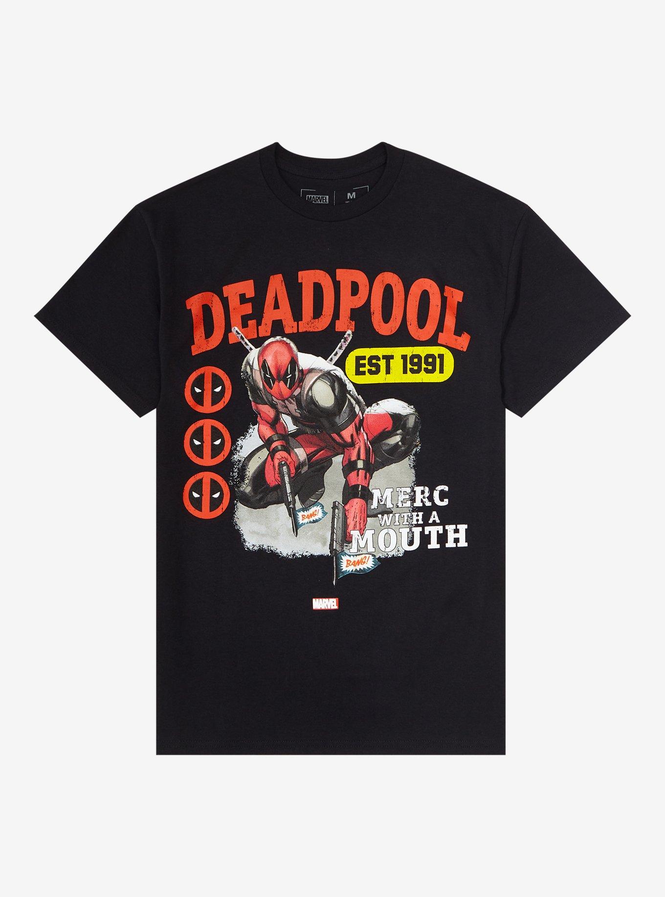 Marvel Deadpool Merc With A Mouth T Shirt Hot Topic