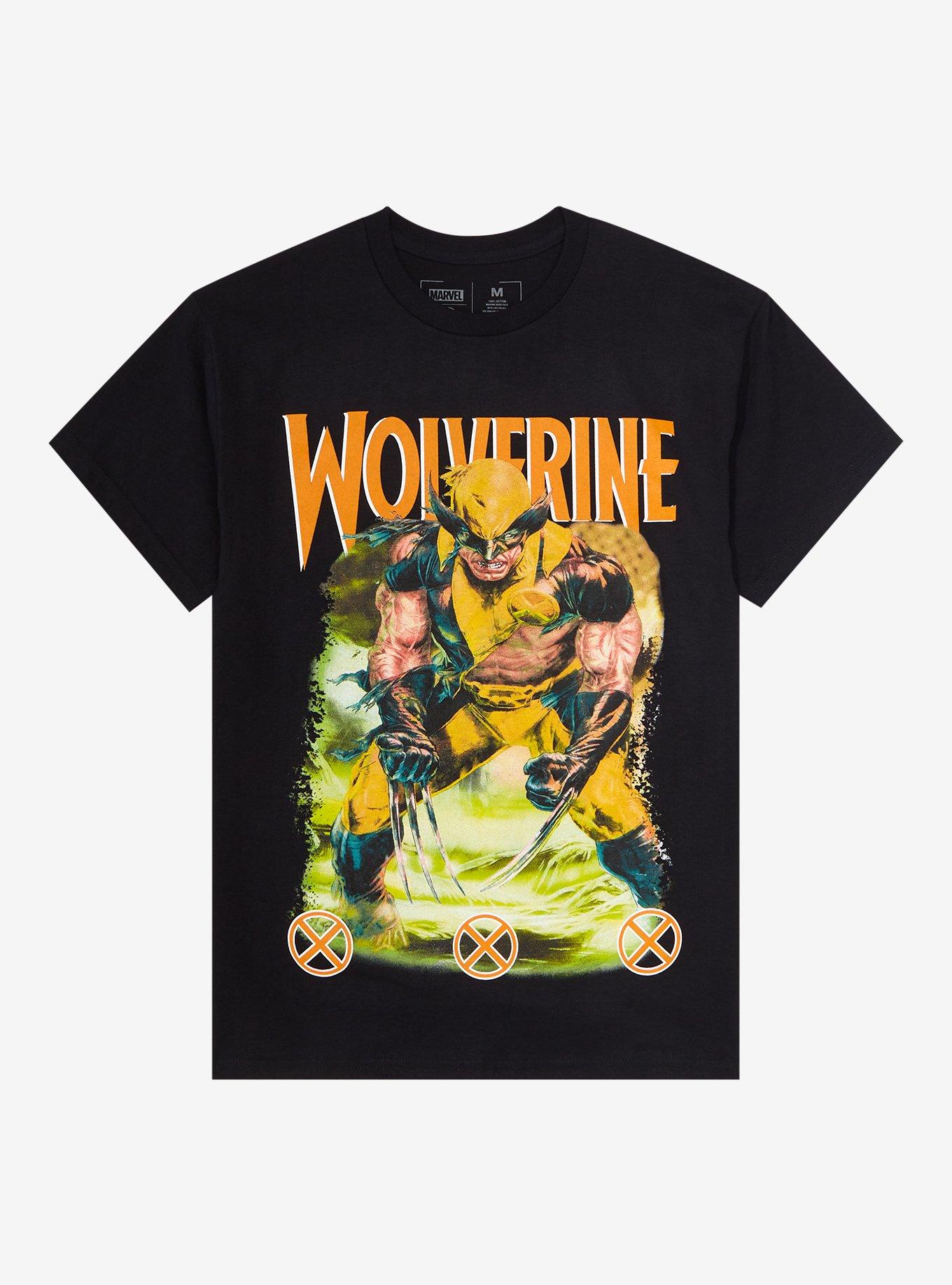 Marvel Wolverine Crouching Portrait T-Shirt, BLACK, hi-res