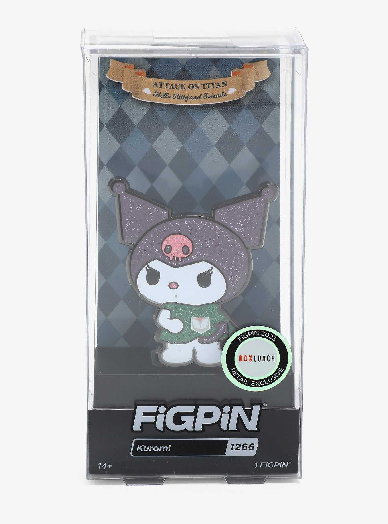 FigPin Sanrio Hello Kitty and Friends x Attack on Titan Kuromi Enamel Pin - BoxLunch Exclusive, , hi-res