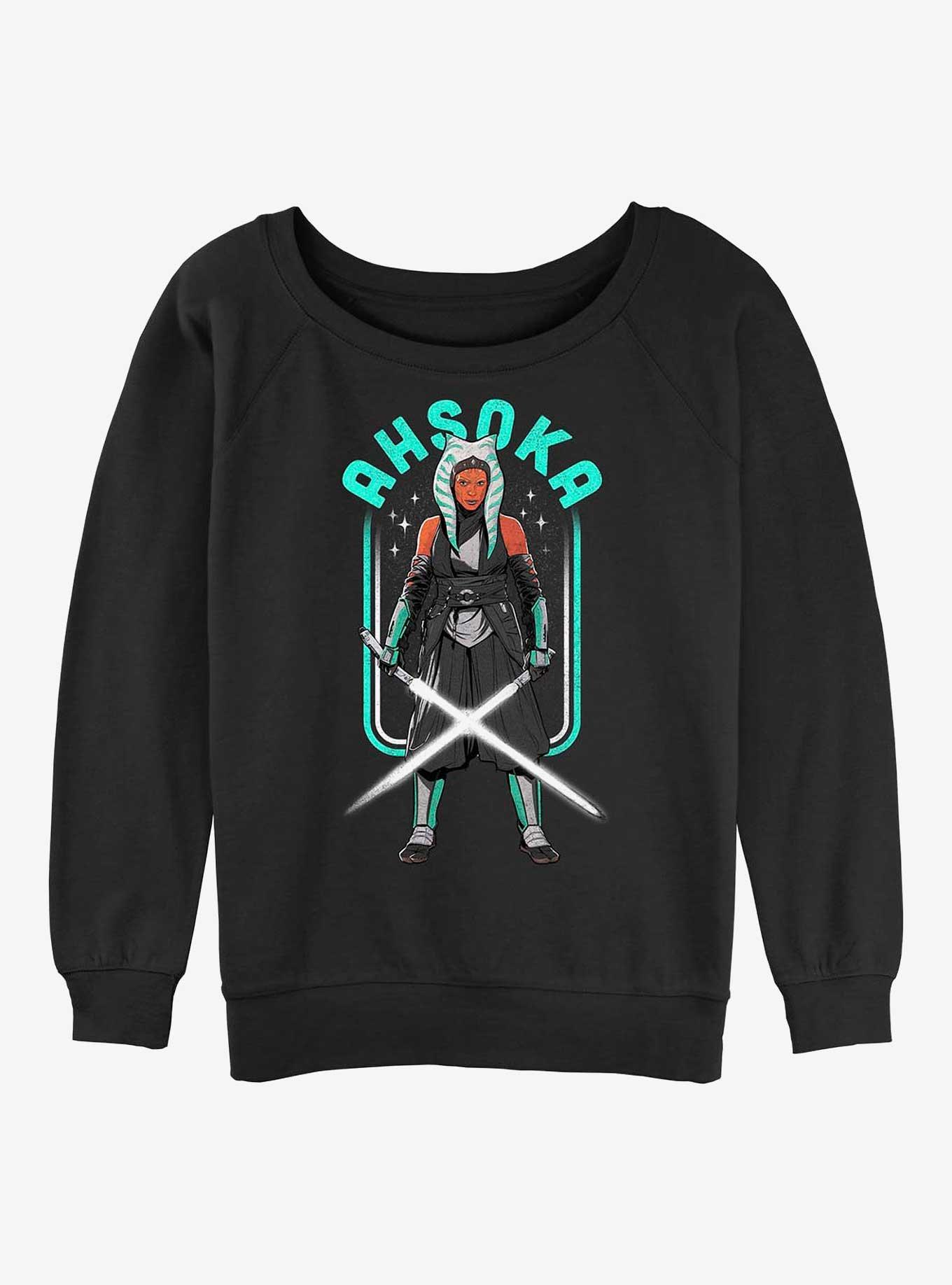 Star Wars The Mandalorian Ahsoka Amongst The Stars Girls Slouchy Sweatshirt, , hi-res