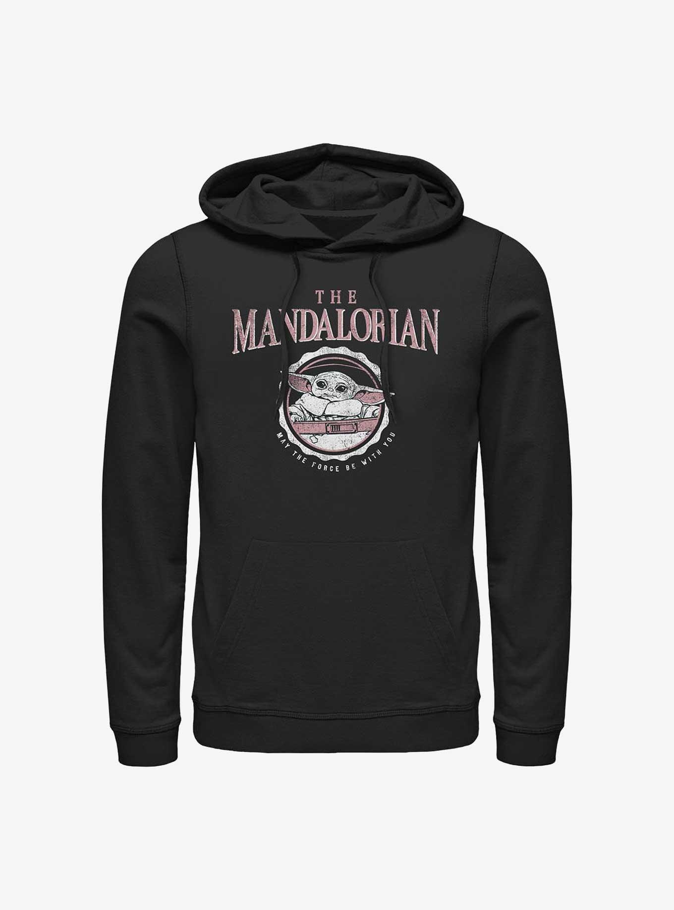 Star Wars The Mandalorian Collegiate Child Hoodie, BLACK, hi-res