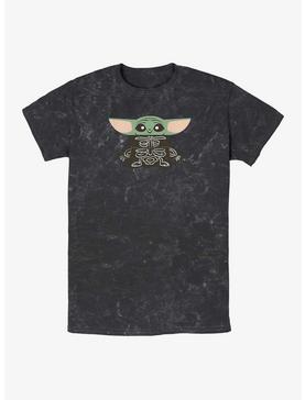 Star Wars The Mandalorian Skeleton Grogu Mineral Wash T-Shirt, , hi-res