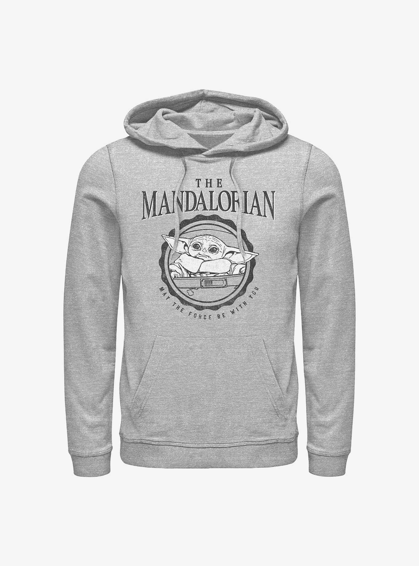 Star Wars The Mandalorian Collegiate Child Hoodie, ATH HTR, hi-res