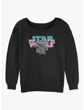 Star Wars The Mandalorian Logo Child Girls Slouchy Sweatshirt, , hi-res