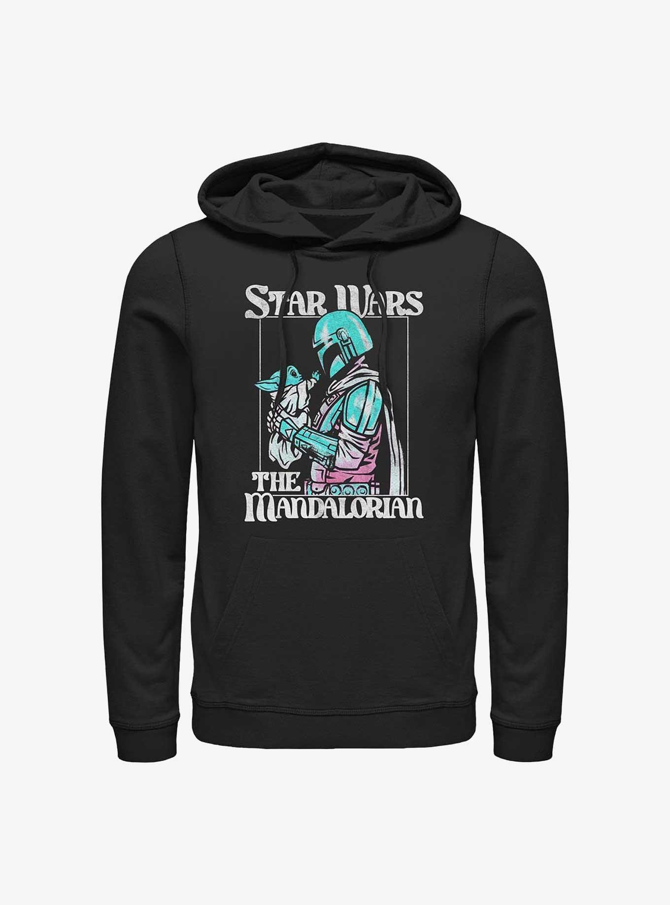 Star Wars The Mandalorian Soft Pop Mando Hoodie, BLACK, hi-res