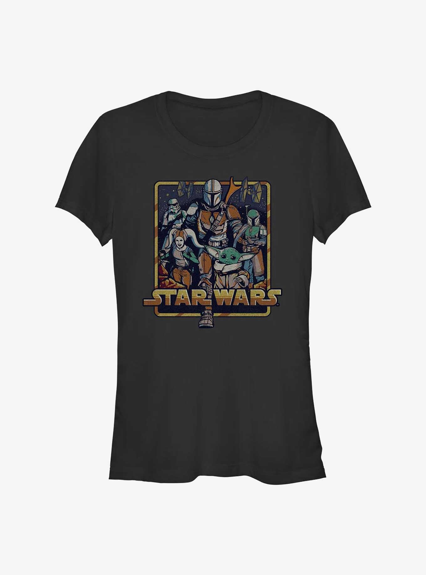 Star Wars The Mandalorian Retro Mandalorian Girls T-Shirt, , hi-res