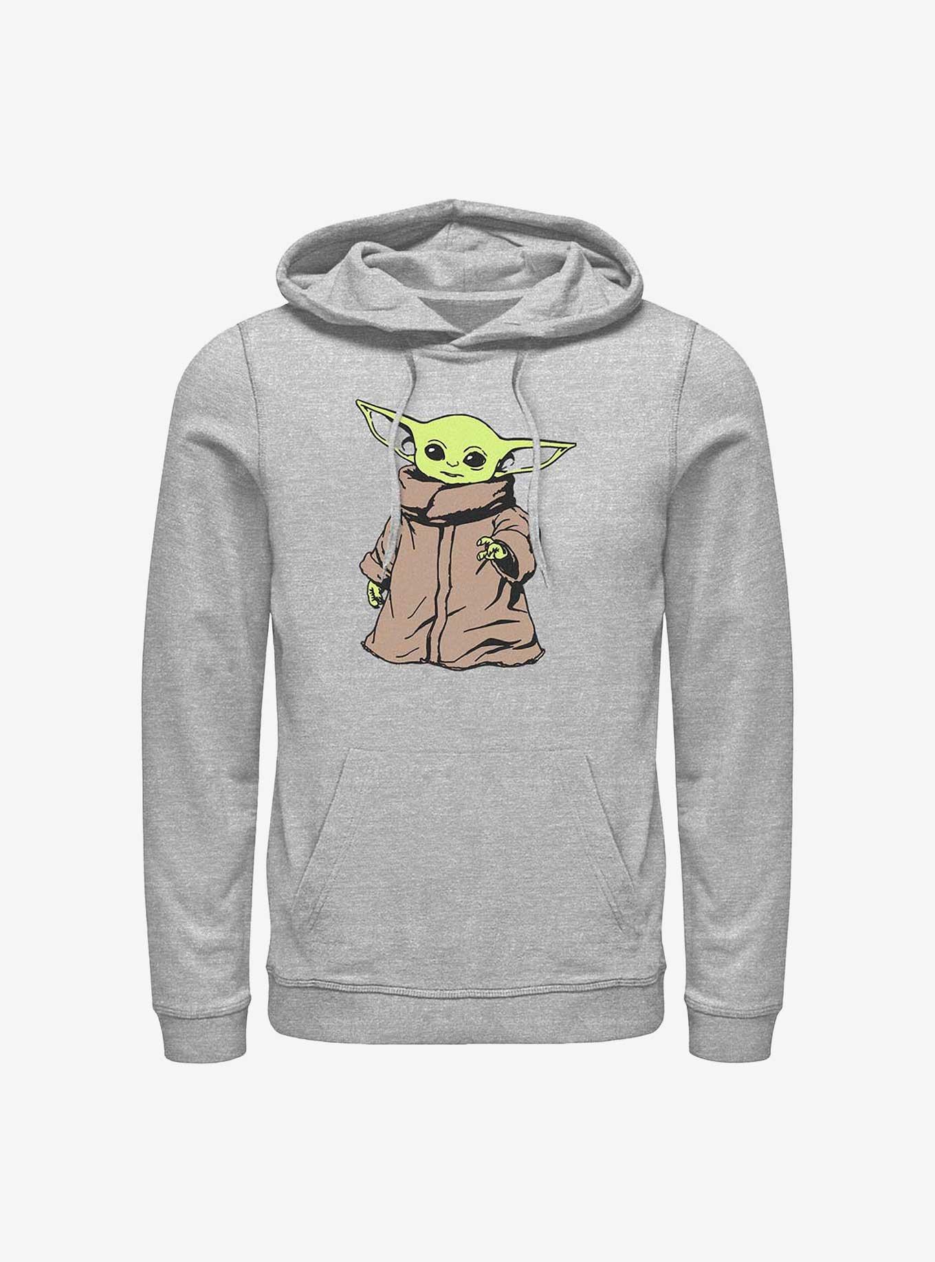 Star Wars The Mandalorian Grogu Force Hoodie, ATH HTR, hi-res