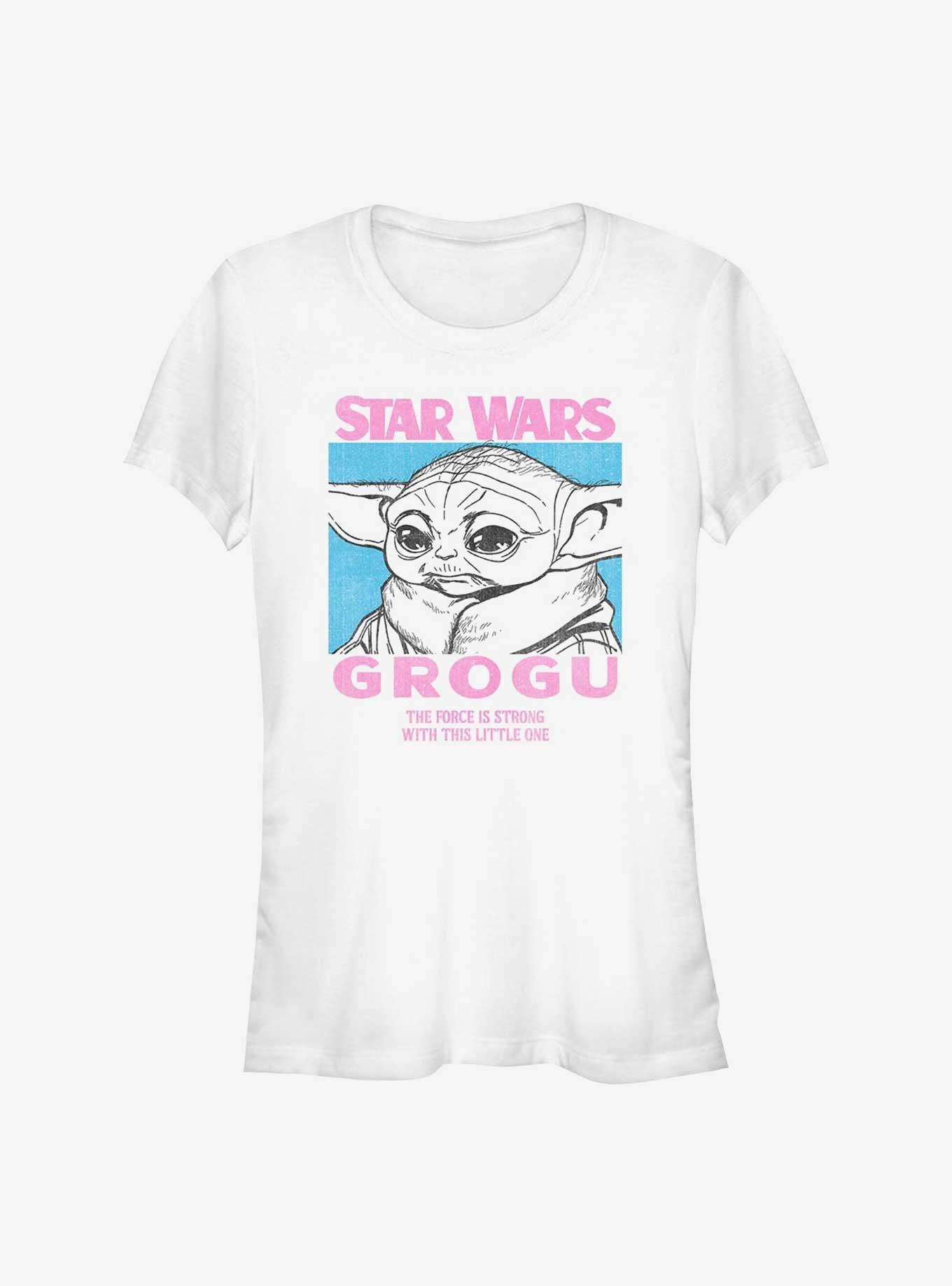 Star Wars The Mandalorian Pop Grogu Girls T-Shirt, WHITE, hi-res