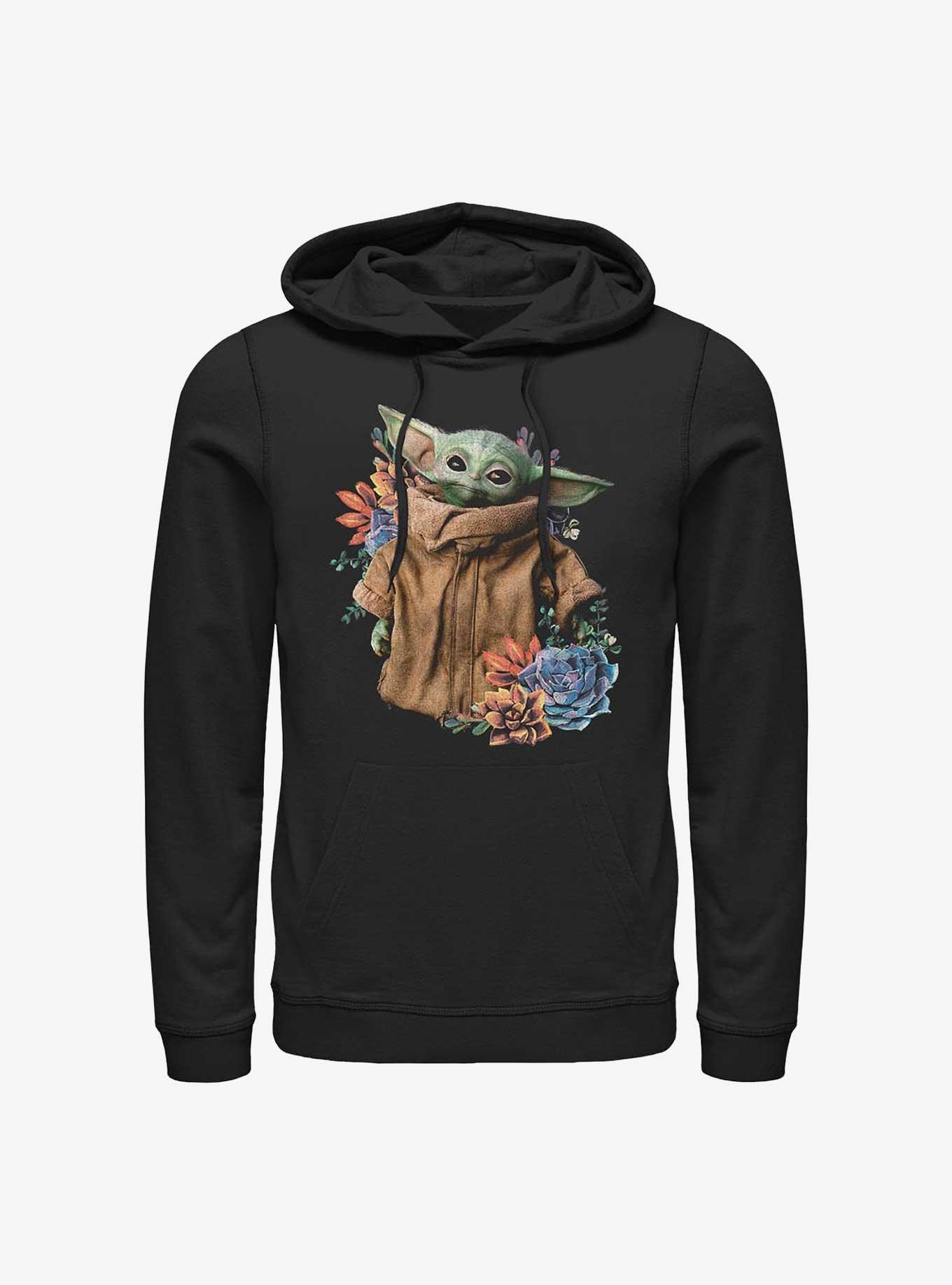 Star Wars The Mandalorian Grogu Flower Baby Hoodie, , hi-res