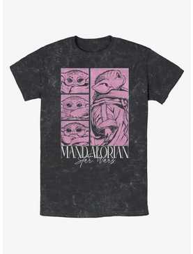 Star Wars The Mandalorian Grogu Poster Mineral Wash T-Shirt, , hi-res
