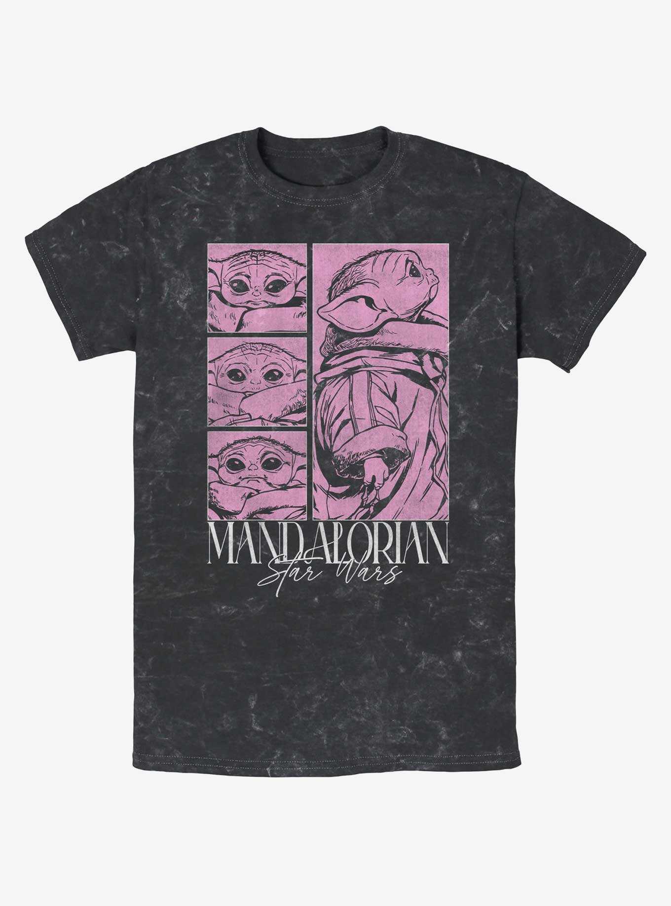 Star Wars The Mandalorian Grogu Poster Mineral Wash T-Shirt, , hi-res