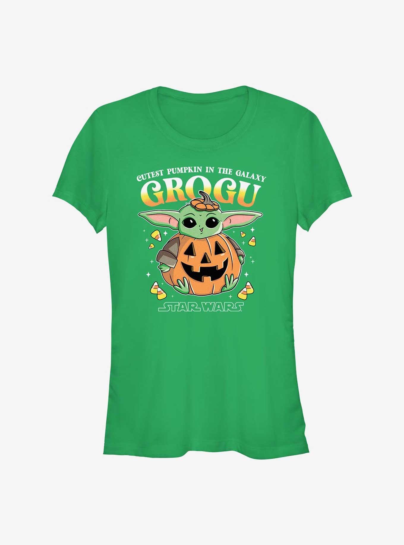 Star Wars The Mandalorian Pumpkin Grogu Girls T-Shirt, , hi-res